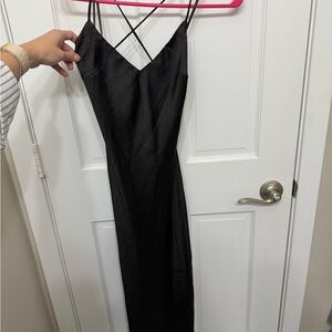 Chic Black Backless Dress